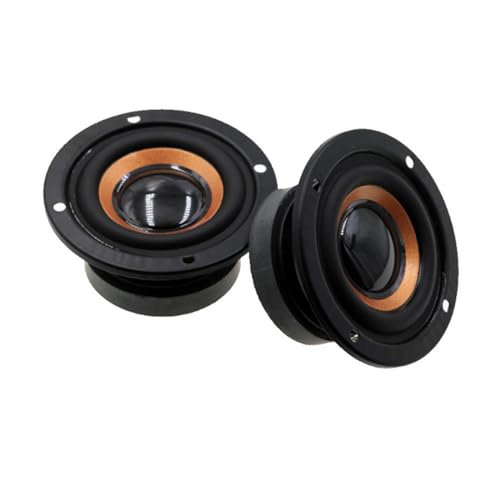 BAIMOQI 1Set 2Inch Full Frequency Speaker Perfect for DIY Projects Low Frequency Subwoofer Loudspeaker Round Waterproof, approx 64mm, As Pictures Shows - Image 1
