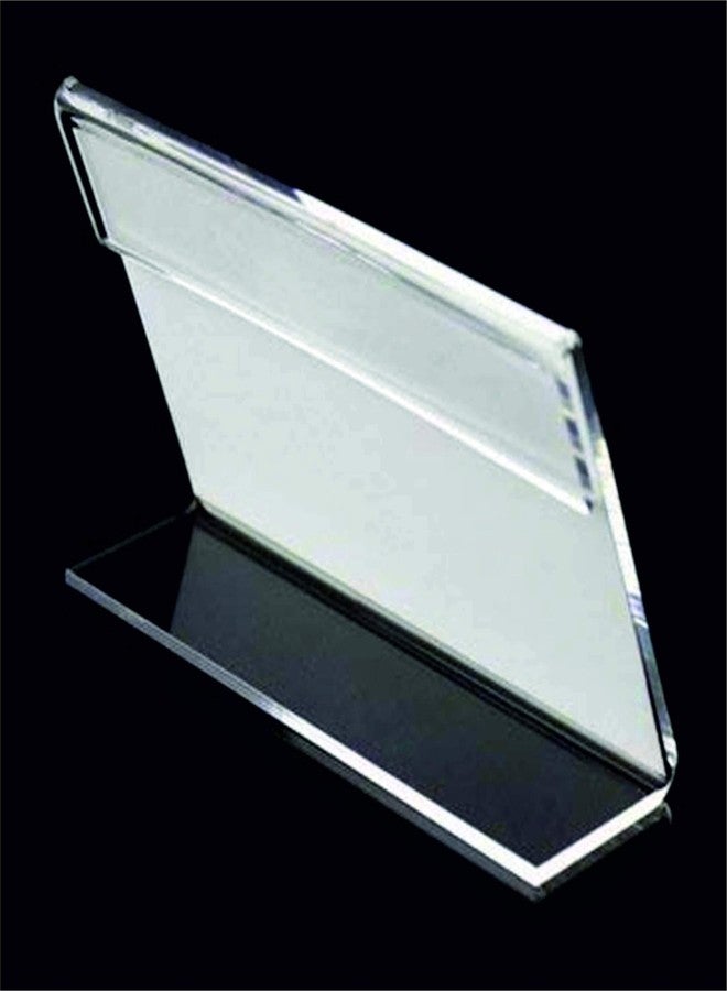 Clear Design Acrylic Display Stan Paper Signage Holder/Acrylic Photo Frame/Menu Stand L Stand 4 inch x 6 inch (3) - Image 3