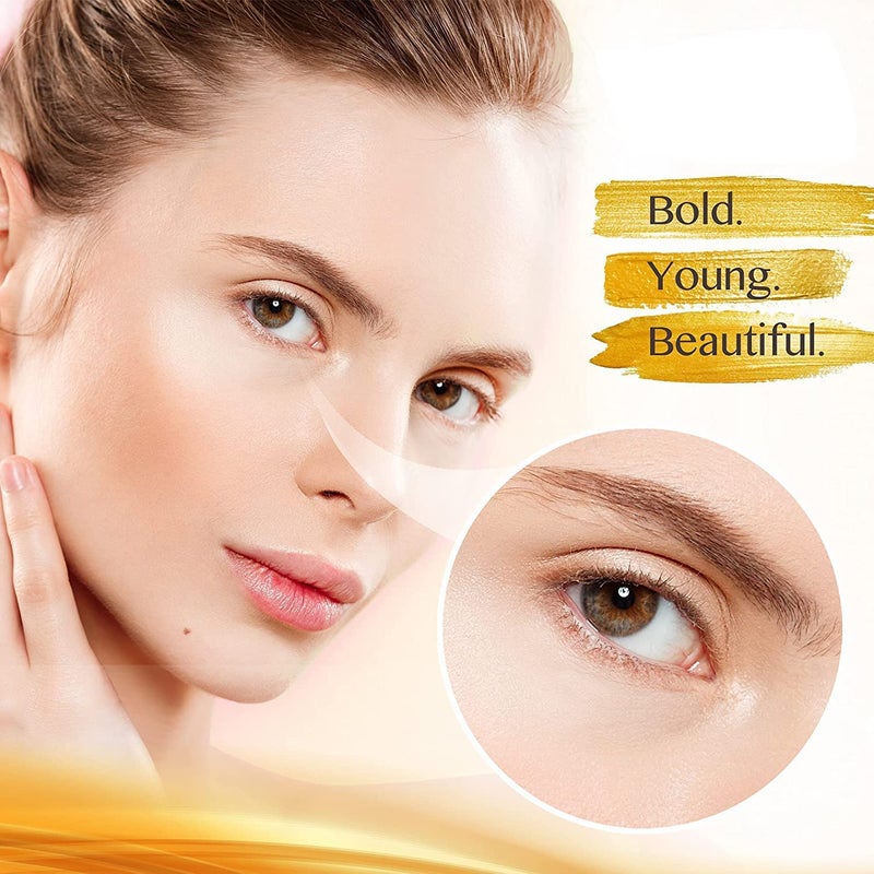 AVJONE 24K Gold Under Eye Patches (30 Pairs), Collagen eye masks for dark circles and puffiness, eye patches for women puffy eyes, Revitalises and Refreshes Your Skin - Image 2
