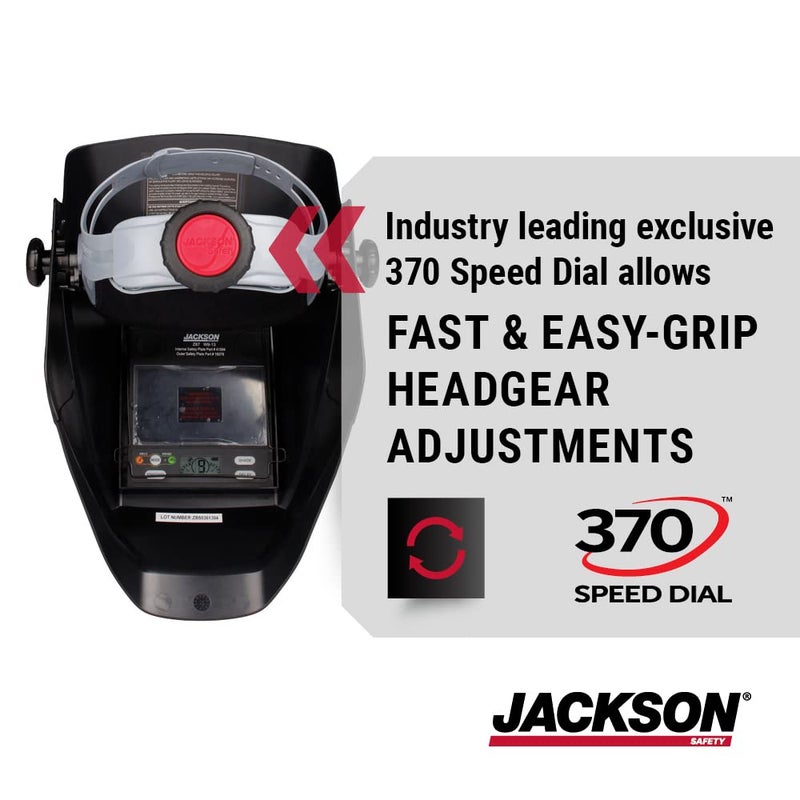 Jackson Safety خوذة لحام جاكسون سيفتي HSL 100 - خوذة لحام ذات تظليل تلقائي مع ADF متغير رقمي - تصميم ضيق للمساحات الضيقة - ANSI Z87.1 - Image 4