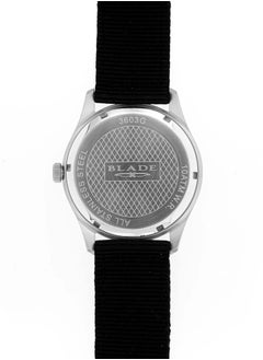 Blade BLADE Runner Black 3603G6SNS SS & Nylon Day-Date Men's Watch  - Image 3