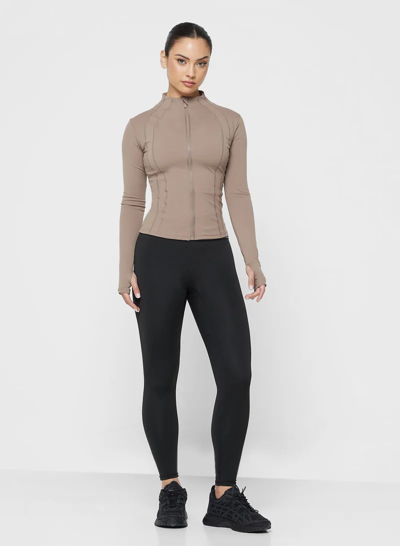 FRWD Sculpting Seamless Zip Up Top