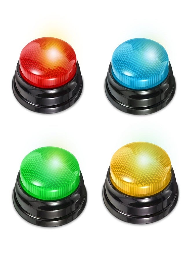 Wembley Quiz Buzzer Alarm Game Show Buzzer Bell with Lights and Sounds Ideal Birthday Gift for Kids Teachers Students Trivia Competition Classroom Activities (4Pcs Multipack) - Image 1