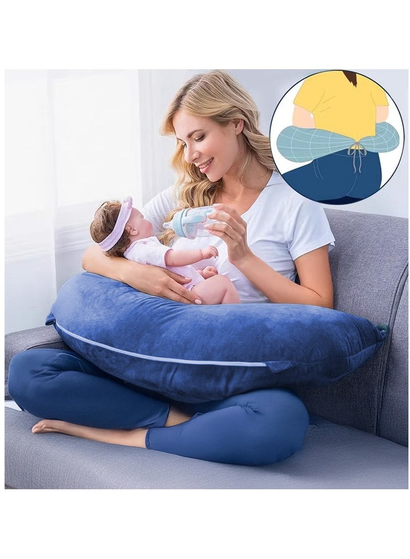 XiuWoo 3 in 1 Ergonomic Memory Foam Reading Pillow, Removable Pillow Backrest, Lumbar Pillow, Neck Support pillow, Seat Cushion, Bed Rest Pillow, Lounge Cushion, Back Support Pillow, Breastfeeding Pillow  - Image 3