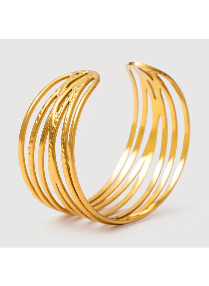 noya 18K Gold Plated Ollena Cuff Bracelet