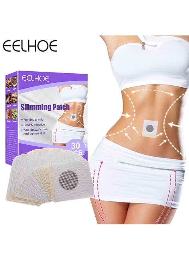 EELHOE 30PCS Slimming Patch for Body Contouring, Tightens and Tones Your Skin, Helps to Improve Your Overall Health, Can Be Used Anytime and Anywhere, Suitable for All Body Types  - Image 1
