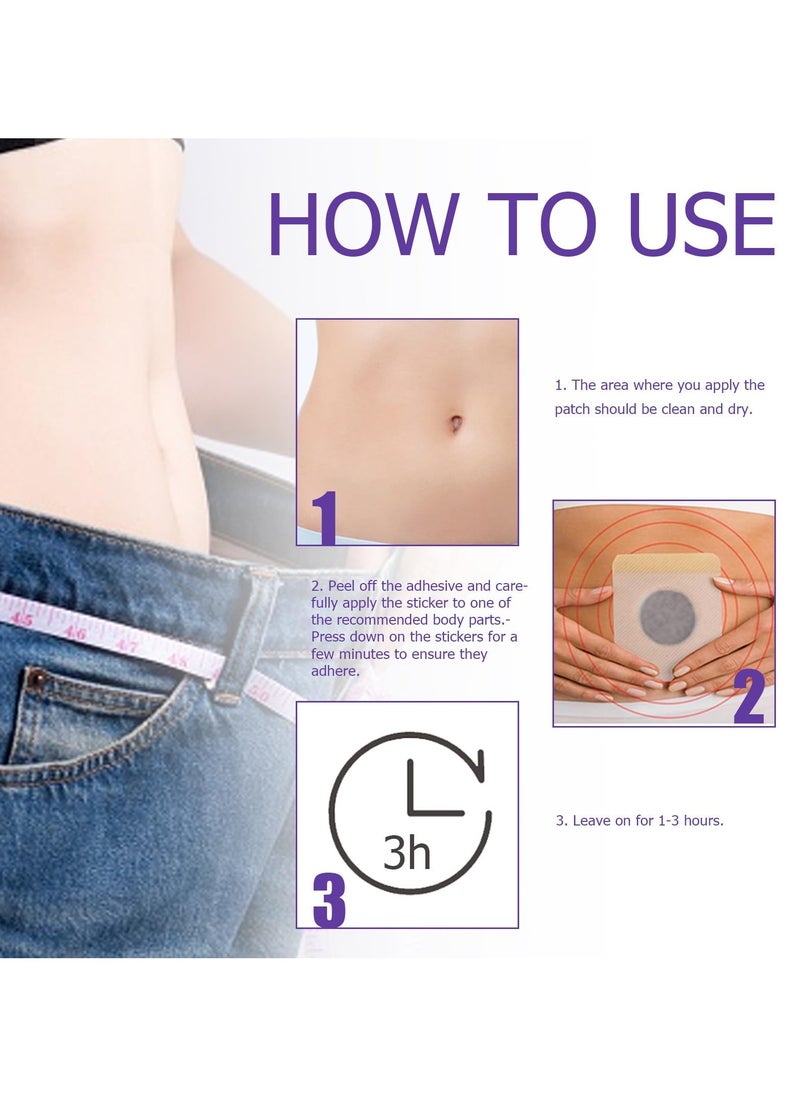 EELHOE 30PCS Slimming Patch for Body Contouring, Tightens and Tones Your Skin, Helps to Improve Your Overall Health, Can Be Used Anytime and Anywhere, Suitable for All Body Types  - Image 5
