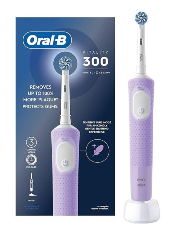 Oral-B - Oral B - Vitality 300 Toothbrush - Purple\White - Image 1