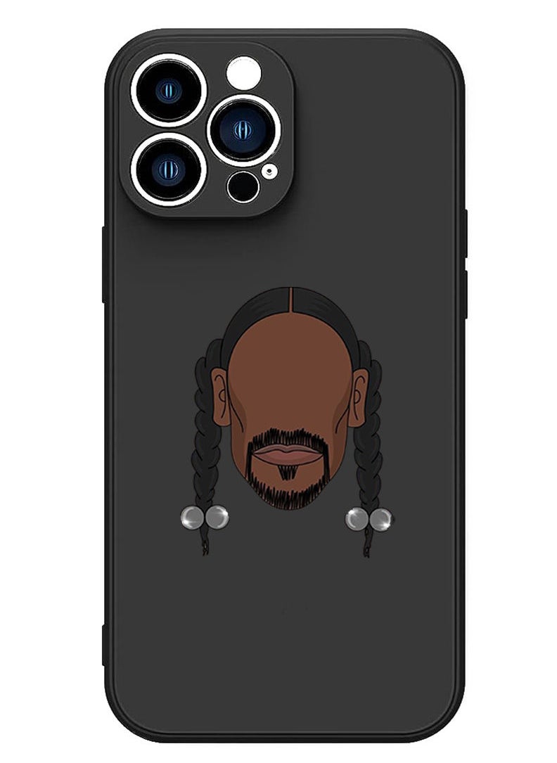 Theodor - Protective Slim Fit Case Liquid Silicone Cover with Full Body Protection Anti-Scratch Shockproof Case For iPhone 13 Pro Max Black  - Social Distancing expert black copy - Image 1
