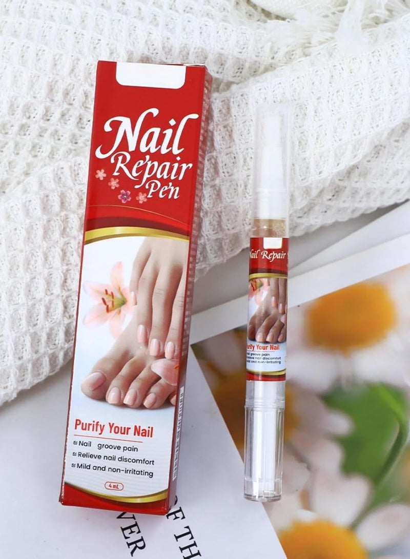 Sumifun Nail Repair Pen 4ml Antifungal Solution for Nail Repair, Targets Discoloration Gray & Black Nails, Antibacterial Pen for Nail Care, Enhances Nail Thickness & Cleanliness, Restores Healthy Nail - Image 4