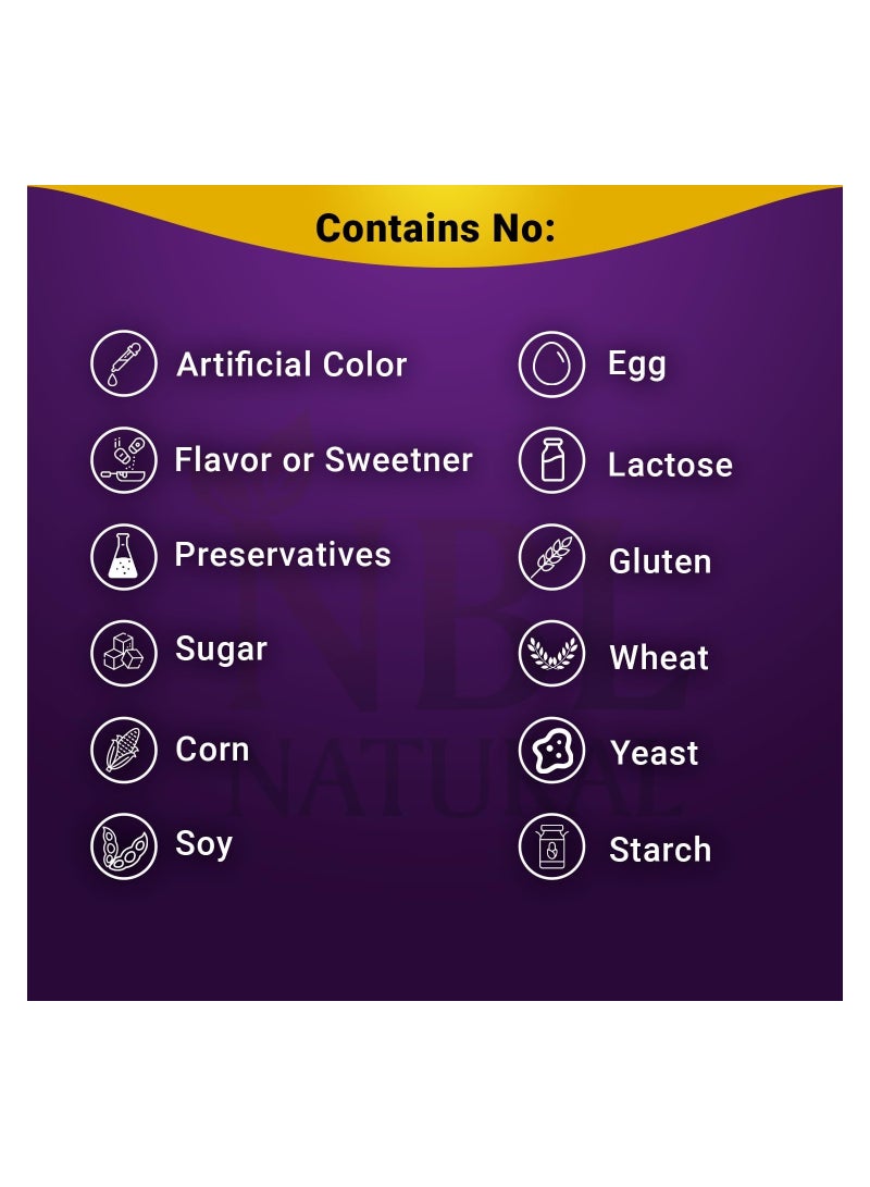 أن بي أل ناتشورال NBL المورينغا العضوية الطبيعية 500 ملغ، الطاقة والتمثيل الغذائي ودعم المناعة، 120 كبسولة - Image 4