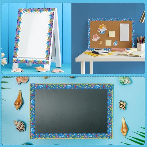VABAMNA 76Ft Ocean Bulletin Board Borders, Summer Ocean theme Classroom Bulletin Board Decorations, Under The Sea Trim Borders for School Supplies Classroom Door Wall Decor, Blue - Image 2