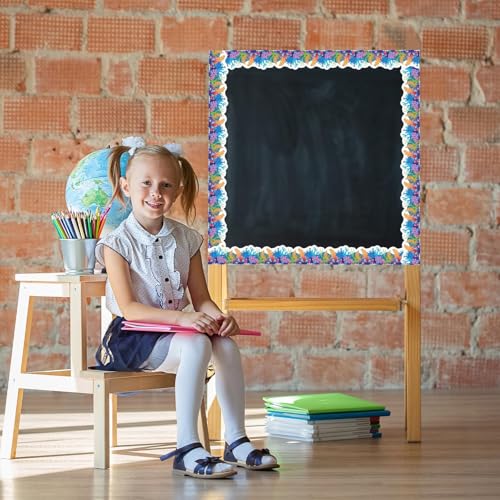 VABAMNA 76Ft Ocean Bulletin Board Borders, Summer Ocean theme Classroom Bulletin Board Decorations, Under The Sea Trim Borders for School Supplies Classroom Door Wall Decor, Blue - Image 5