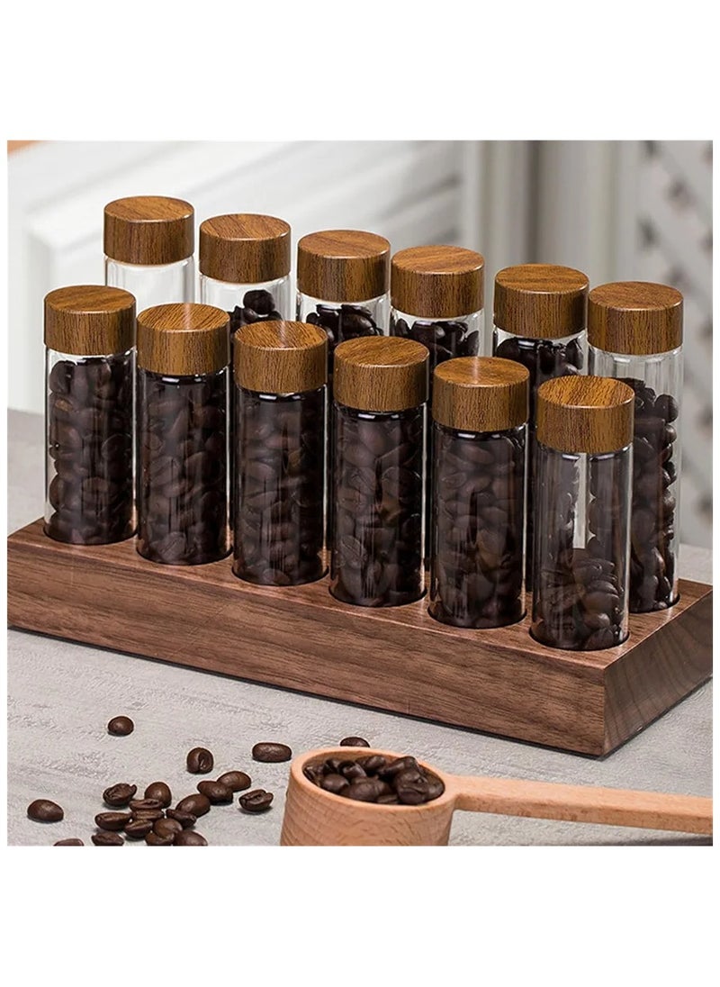 Qahwa 12 PCS Clear Coffee Bean Storage Jar  - Image 1
