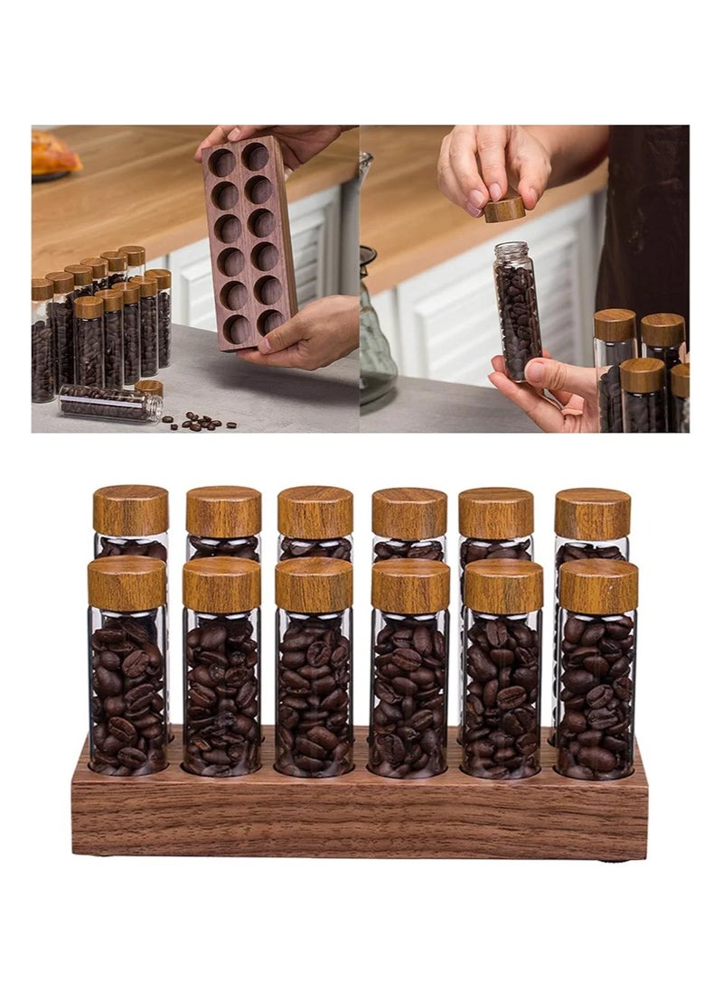 Qahwa 12 PCS Clear Coffee Bean Storage Jar  - Image 5