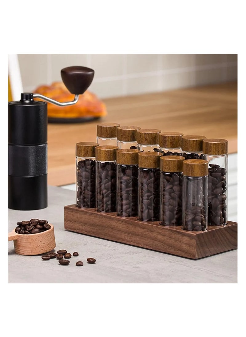 Qahwa 12 PCS Clear Coffee Bean Storage Jar  - Image 2