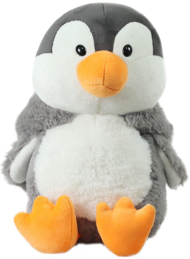 Mirada Mirada Cute Grey Penguin Soft Toy for Girls/Kids | Huggable Hoodie Penguin Soft Toy | Stuffed Plush Animal | Ideal for Birthdays & Special Occasions - 25cm - Image 5