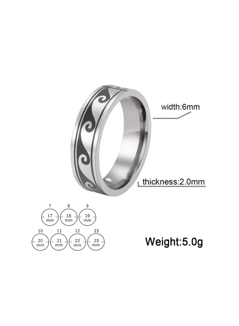جوليري إيفريداي خاتم رجالي مصنوع من التيتانيوم ستيل المقاوم للصدأ مقاس 9 - Image 3