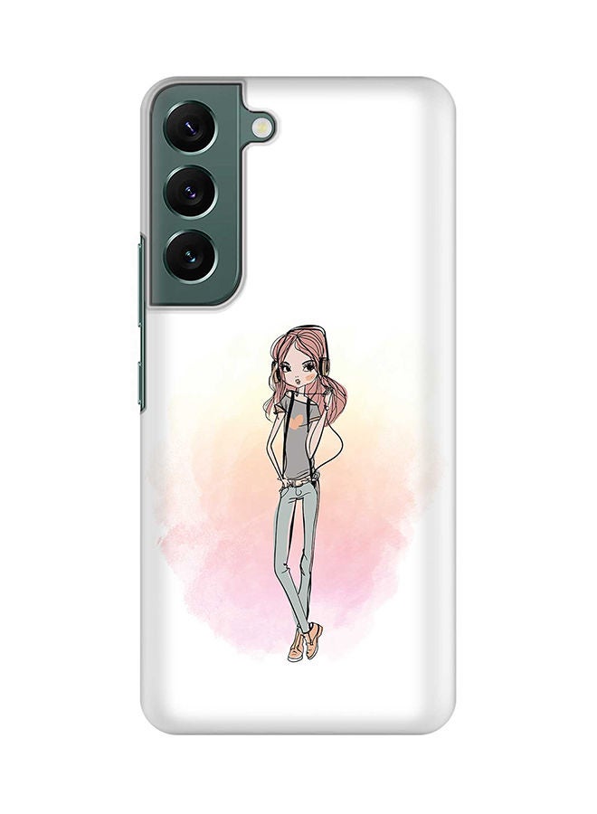 Stylizedd Case for Samsung Galaxy S22 5G Slim Snap Classic Series Shield Matte Finish Print - Girl Next Door - Image 1