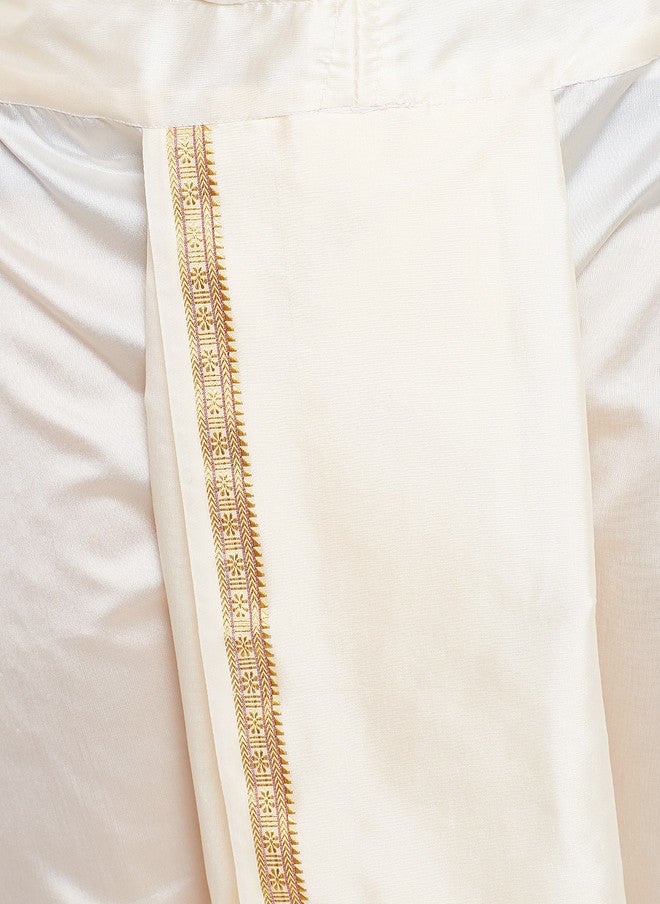 SOJANYA Cream-Coloured Dhoti Pants - Image 4