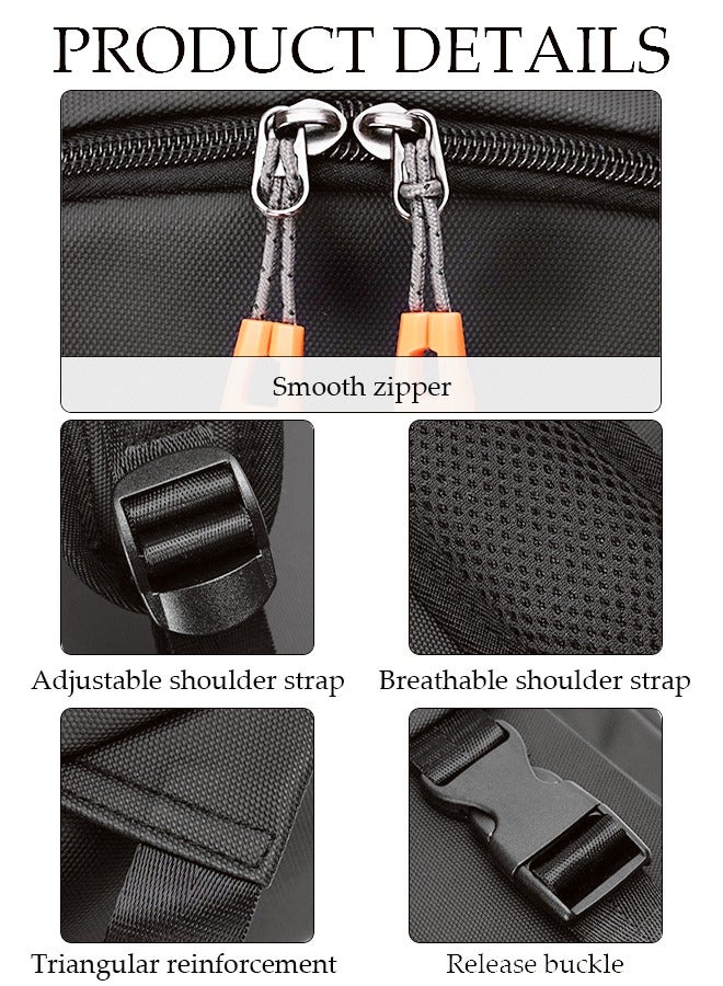 DUNISO School Backpack Large Capacity Multi-pocket Students Backpack School Bag Fashion Book Bags Waterproof Wear-resistant Backpacks for Teen College Students Laptop Bag for Casual Travel - Image 2