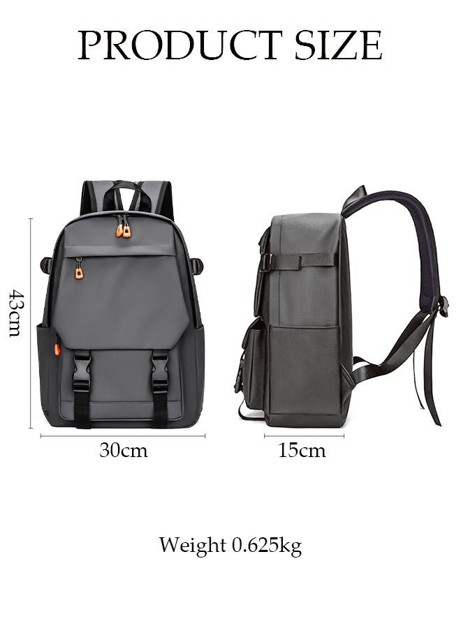 DUNISO School Backpack Large Capacity Multi-pocket Students Backpack School Bag Fashion Book Bags Waterproof Wear-resistant Backpacks for Teen College Students Laptop Bag for Casual Travel - Image 4