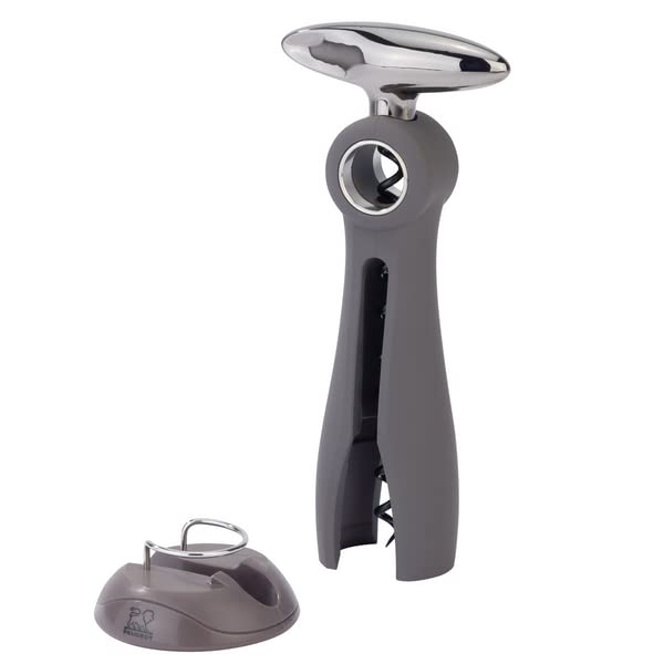 PEUGEOT Peugeot - Salma Continuous Turn Corkscrew - Bottle Opener with Foil Cutter Base, Grey, 7.5 inches  - Image 3