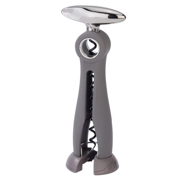 PEUGEOT Peugeot - Salma Continuous Turn Corkscrew - Bottle Opener with Foil Cutter Base, Grey, 7.5 inches  - Image 4