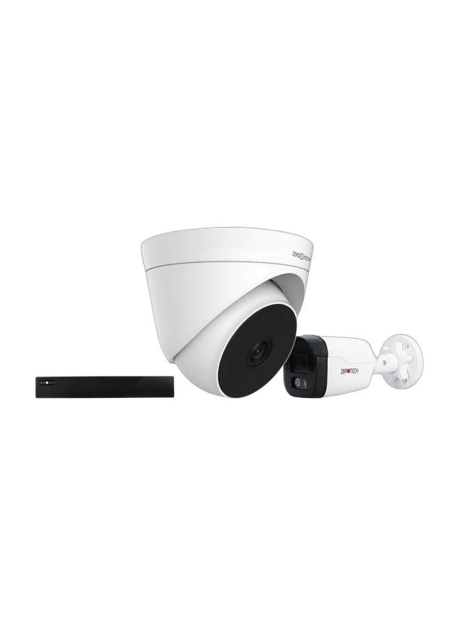 ZEROTECH 2MP Indoor Camera & 2MP Outdoor Camera & 4-channel recorderBundle - Image 1