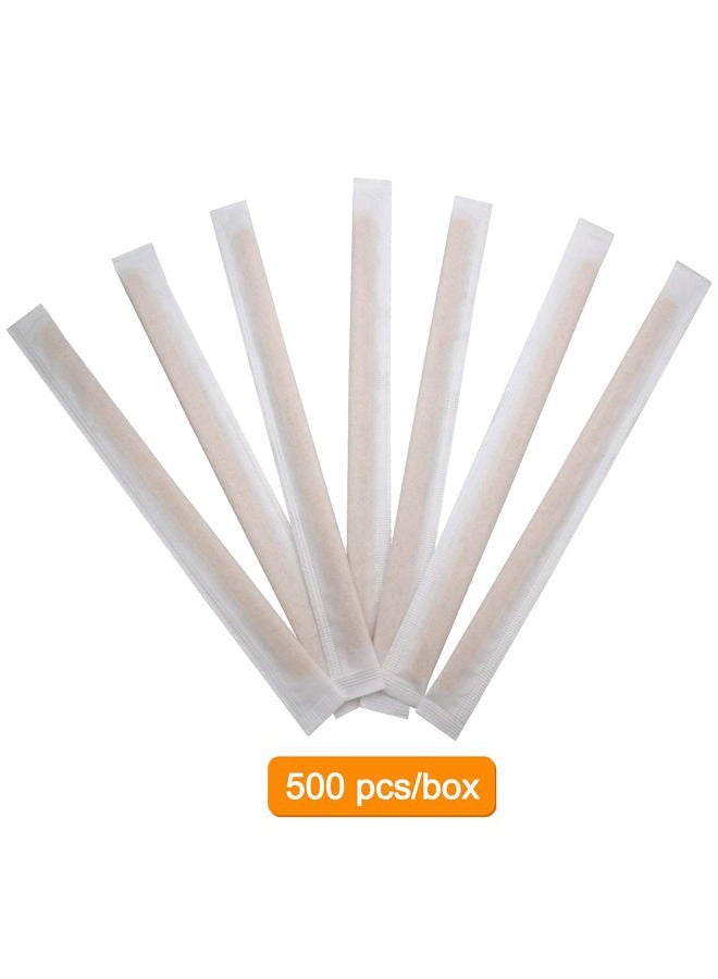 BLUETOP Individually Paper Wrapped Wooden Coffee Stirrers 7 Inch Pack 500, Disposable Wood Sticks for Coffee/Tea/Hot Beverage/Hot Chocolate/Cold Drinks, Wood Blenders for butter sugar,Craft Stick - Image 3