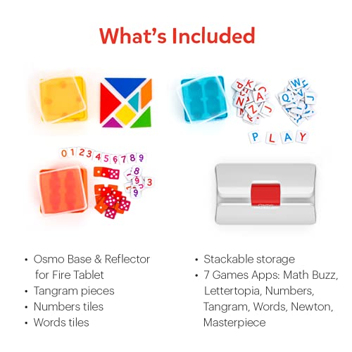 Osmo-Genius Starter Kit for Fire Tablet + Family Game Night-7 Educational Learning Games for Spelling,Math & more-Ages 6-10-STEM Toy Gifts- 6 7 8 9 10(Osmo Fire Tablet Base Included-Amazon Exclusive) - Image 5