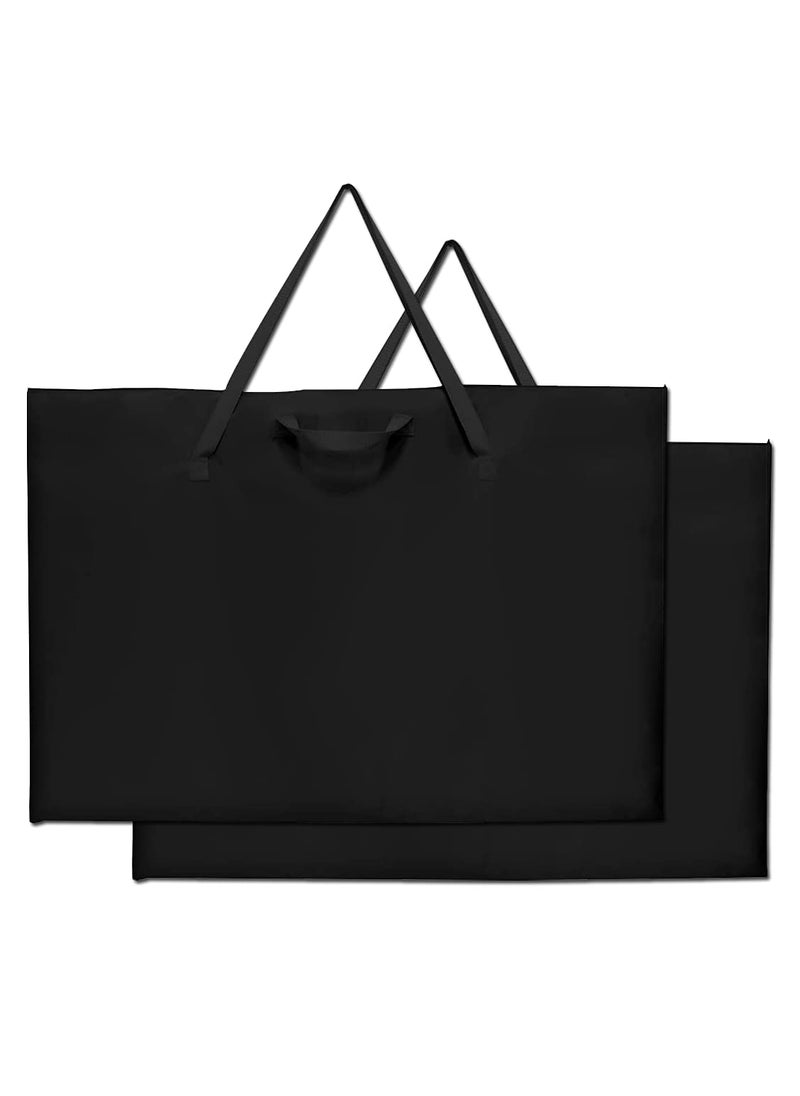 ZKOO ZKOO 24 x 36 Inch Art Portfolio Bag, Large Size Art Bag Light Weight Waterproof Poster Board Storage Bag, Art Portfolio Tote for Artwork, Poster, Sketch Drawing, Art Work, Canvas (Black, 2 Pack)  - Image 1