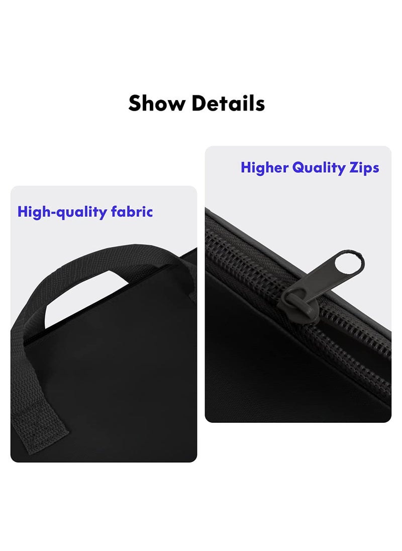 ZKOO ZKOO 24 x 36 Inch Art Portfolio Bag, Large Size Art Bag Light Weight Waterproof Poster Board Storage Bag, Art Portfolio Tote for Artwork, Poster, Sketch Drawing, Art Work, Canvas (Black, 2 Pack)  - Image 4