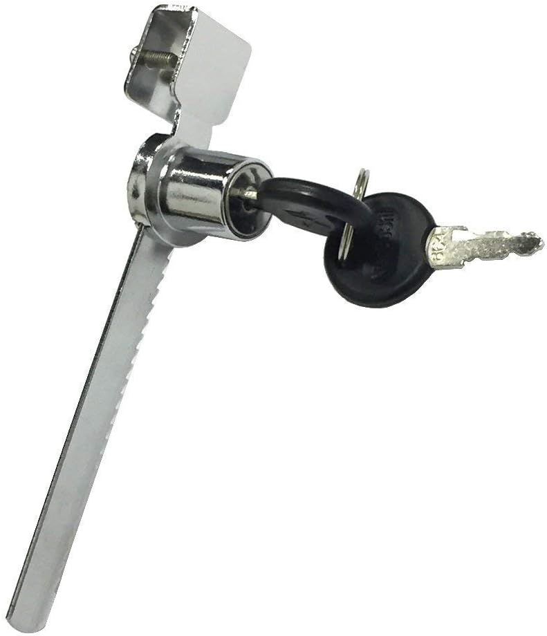 WOOCH Sliding Glass Door Ratchet Lock with Chrome Finish, Keyed Alike Showcase Display - 2 Pack - Image 4