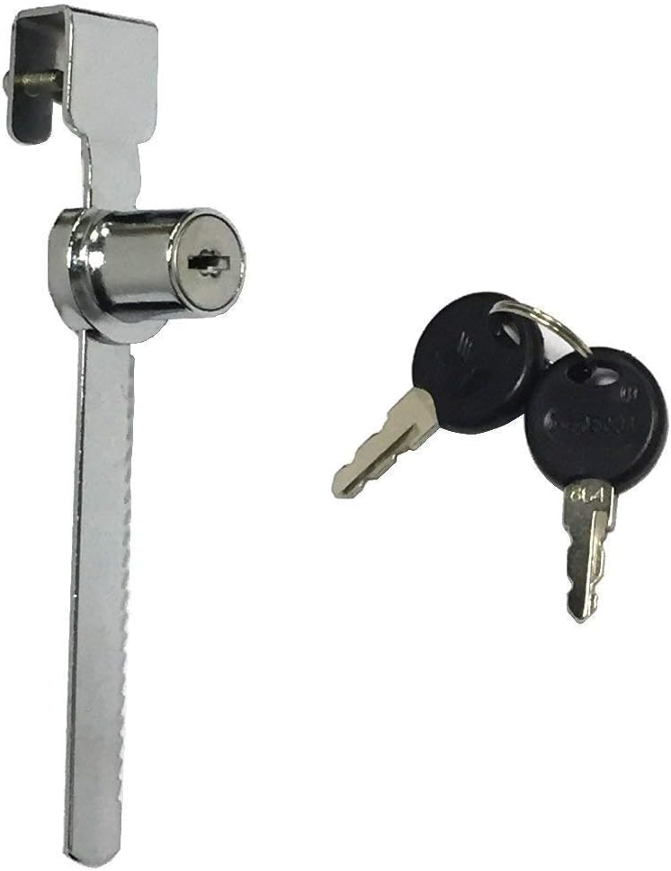 WOOCH Sliding Glass Door Ratchet Lock with Chrome Finish, Keyed Alike Showcase Display - 2 Pack - Image 3