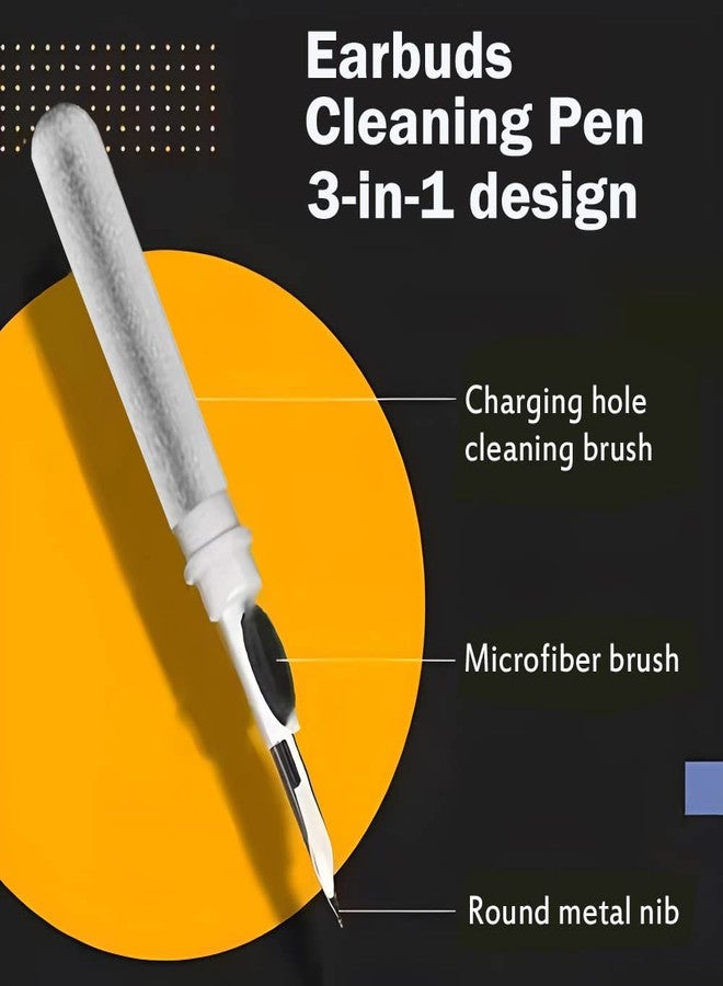 Yesimla Bluetooth Earbuds Cleaning Pen, Multifunction Airpods Pro Cleaner Kit with Soft Brush for Wireless Earphones Bluetooth Headphones Charging Box Accessories, Computer, Camera and Mobile Phone (White) - Image 2