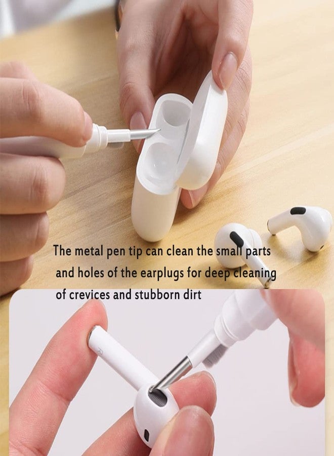 Yesimla Bluetooth Earbuds Cleaning Pen, Multifunction Airpods Pro Cleaner Kit with Soft Brush for Wireless Earphones Bluetooth Headphones Charging Box Accessories, Computer, Camera and Mobile Phone (White) - Image 3