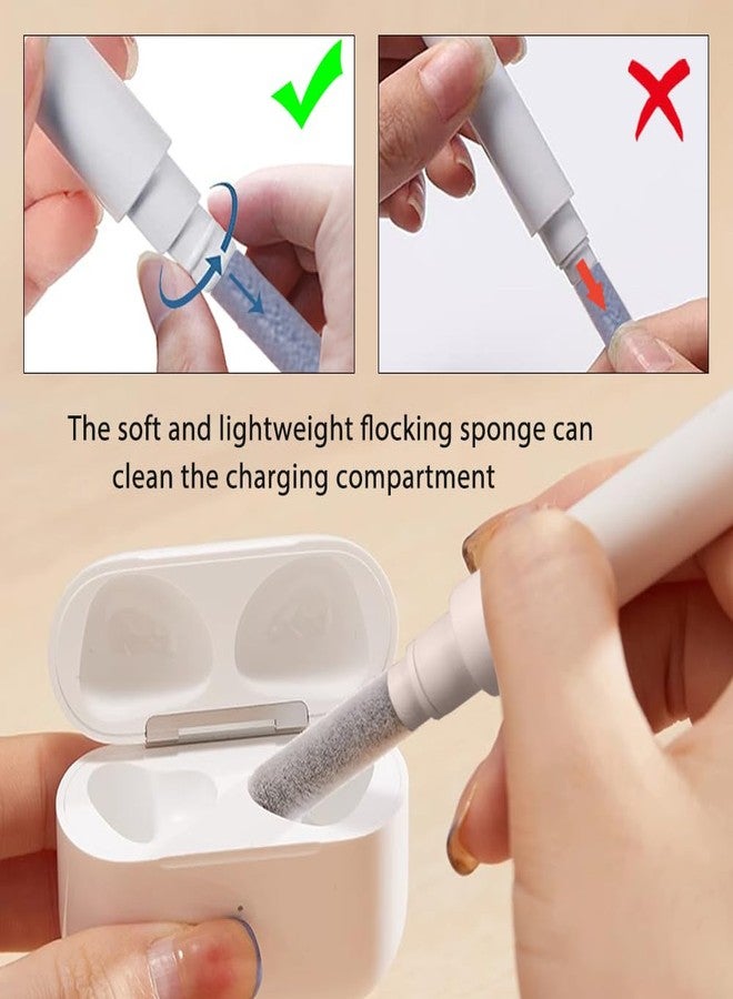 Yesimla Bluetooth Earbuds Cleaning Pen, Multifunction Airpods Pro Cleaner Kit with Soft Brush for Wireless Earphones Bluetooth Headphones Charging Box Accessories, Computer, Camera and Mobile Phone (White) - Image 5