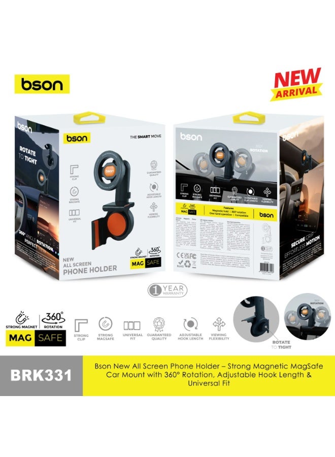 حامل هاتف لجميع الشاشات - قاعدة سيارة مغناطيسية قوية Magsafe 360