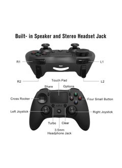 ARNOTEC P912 Wireless Bluetooth Game Handle Controller for PS4 / PC(BLUE)  - Image 3