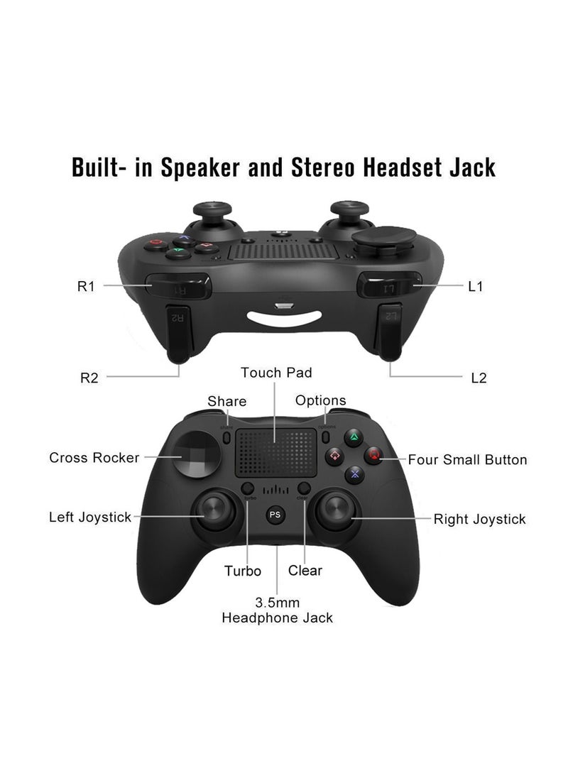 ARNOTEC - P912 Wireless Bluetooth Game Handle Controller for PS4 / PC(BLUE) - Image 1