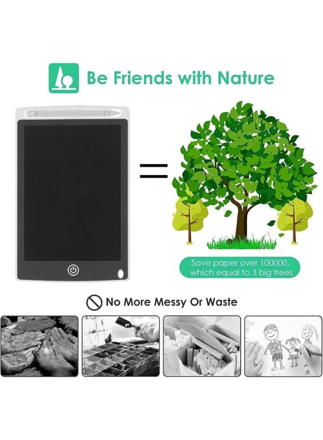 Zain LCD Writing Tablet, 8.5 Inch bright Electronic Drawing Board Graphic Tablets with Memory Lock, Handwriting Paperless Notepad Suitable for Home Job School Office Blackboard - Image 3