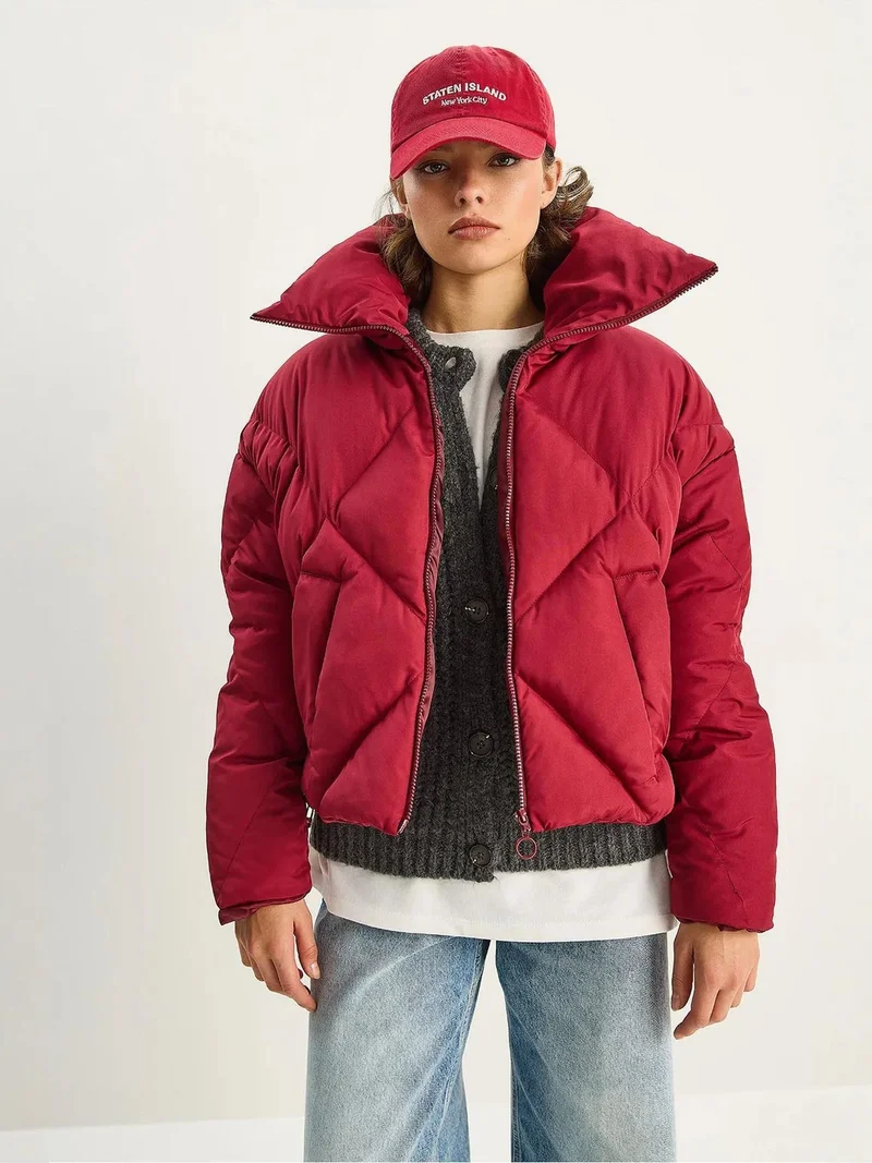 Bianco Lucci LUCCI Oversized Puffer Coat