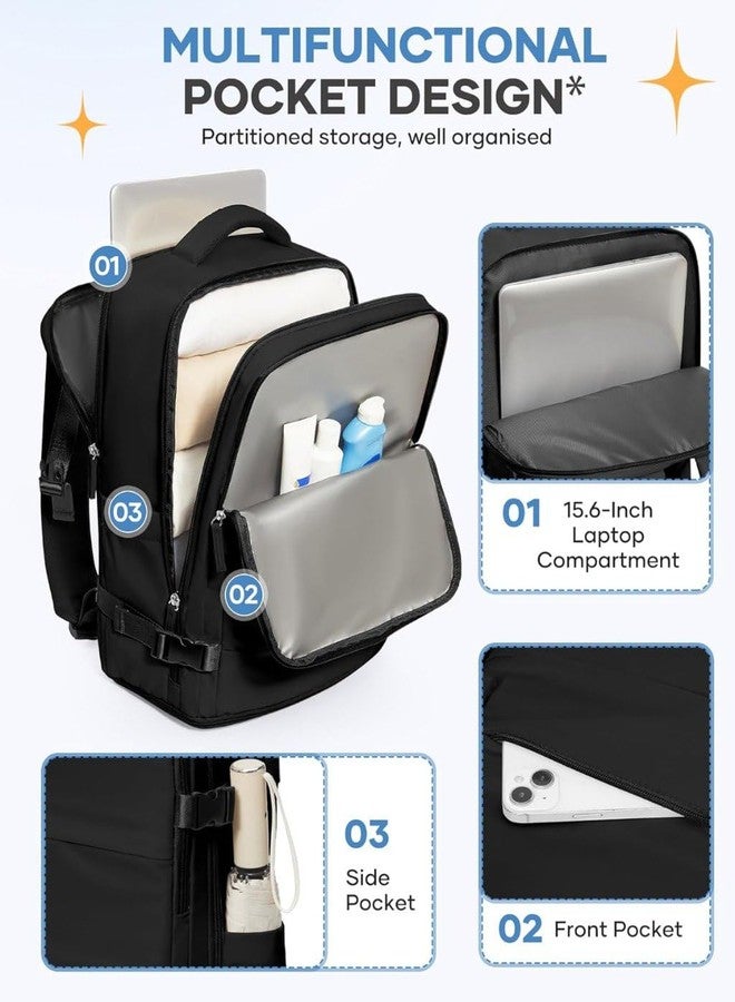 Specmart حقيبة ظهر للسفر للنساء والرجال، معتمدة من شركات الطيران كحقيبة يد، مقاومة للماء، مناسبة للرياضة والرحلات اليومية، صغيرة الحجم للمشي لمسافات طويلة - Image 2