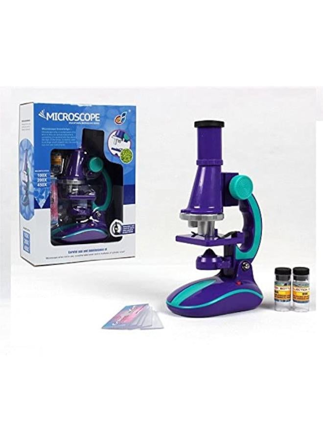 Faro Educational Scientific Microscope with 3-Magnifying Lenses (100x 200x 450)