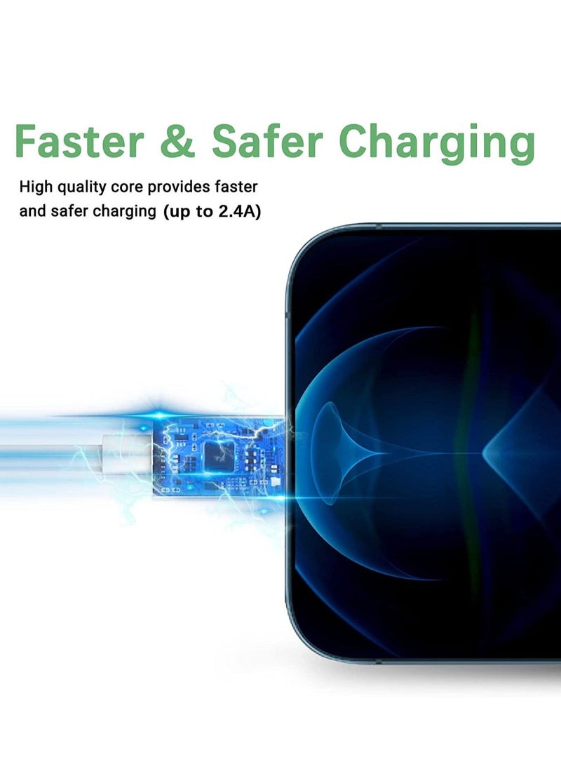 Generic - iPhone Charger Cable, 3Pack 1M Lightning Cord USB A Fast Charging Compatible with iPhone 12 Pro MAX Mini/11 X XS XR 8 Plus 7 Plus 6S Plus 5S SE iPod iPad Pro Touch - Image 1