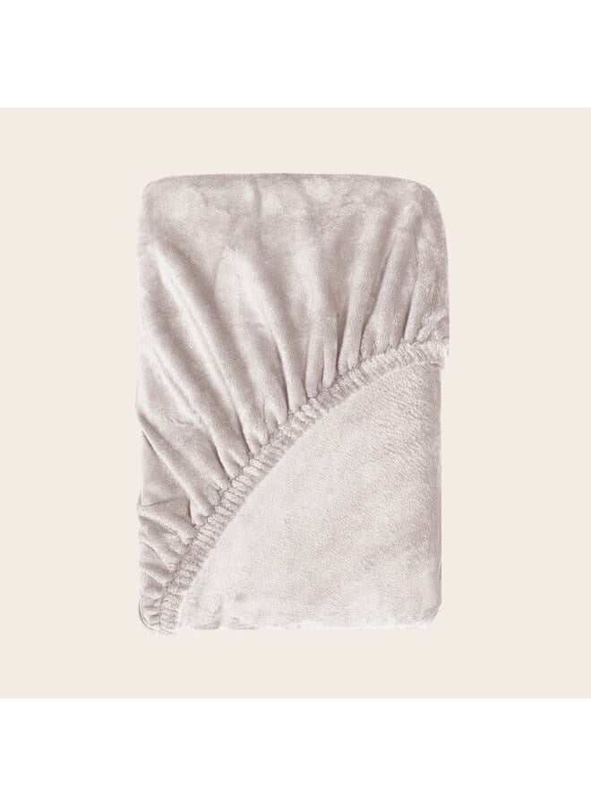 مورانو ملاءة مخملية ملائمة 180 × 200 × 25 سم - بيج  - Image 2