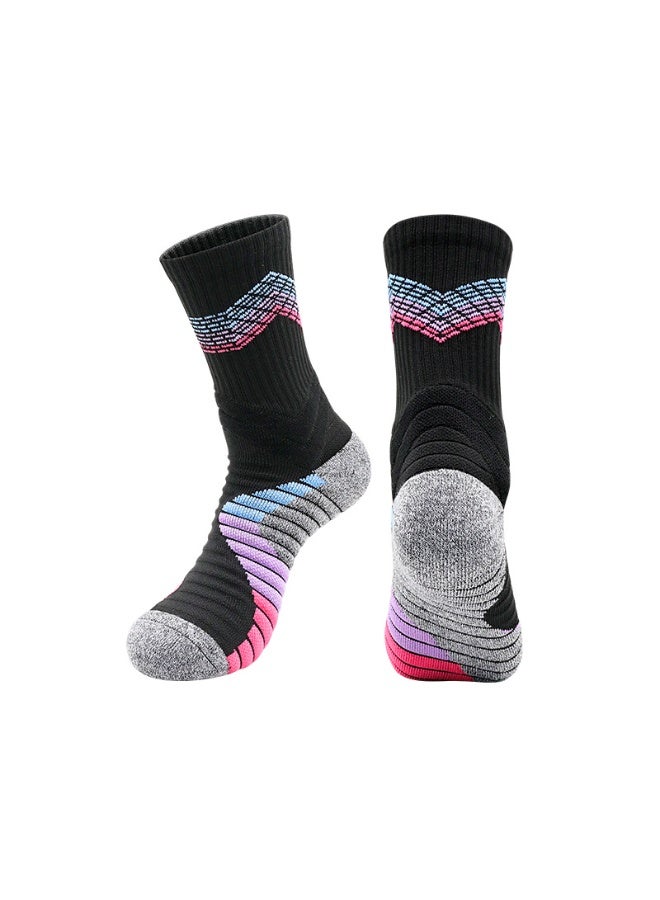 KUYING Fashion Anti Slip Breathable Sports Socks Four Piece Set