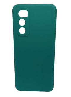Blue Sky Compatible with Vivo V20 SE Case Liquid Silicone Case Full Body Protective Cover Shockproof Slim Phone Case Anti-Scratch Soft Microfiber Lining  - Image 1