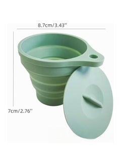 Generic 2PCS Collapsible Silicone Tea Dripper Reusable Tea Filter Holder Portable Folding Tea Strainer for For Home Camping Travel Office  - Image 2